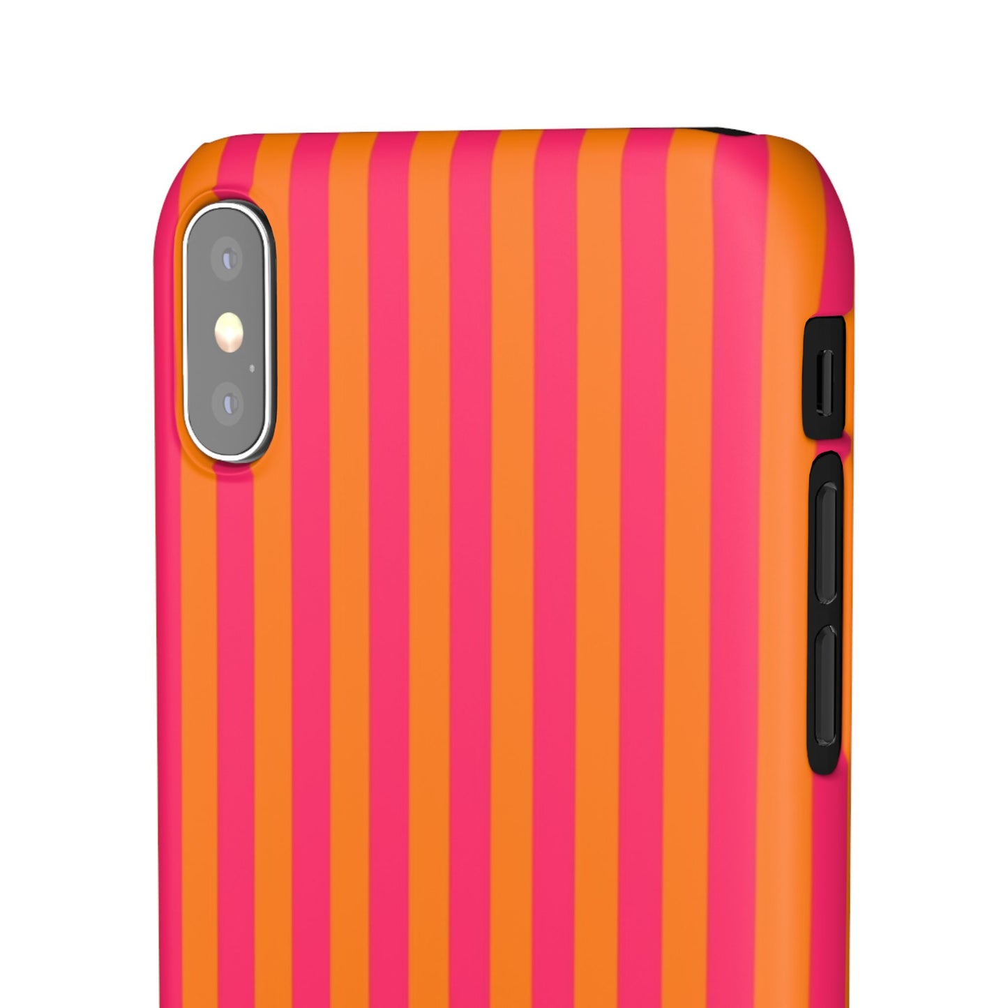 Striped Orange & Pink Case
