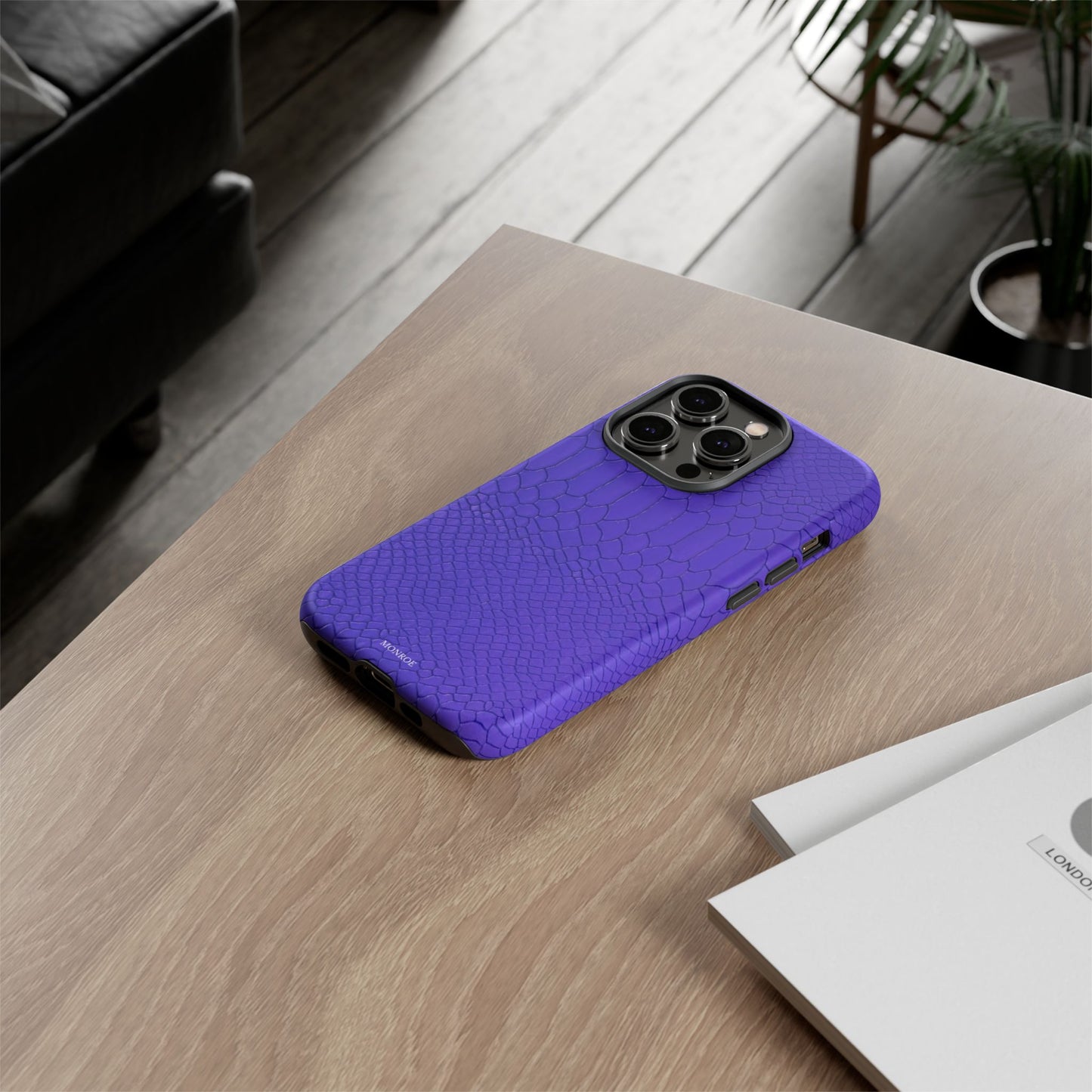 Dark Purple Snake Tough Case