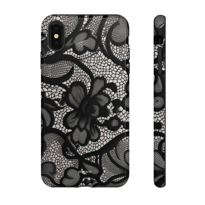Black Vintage Lace Tough Case