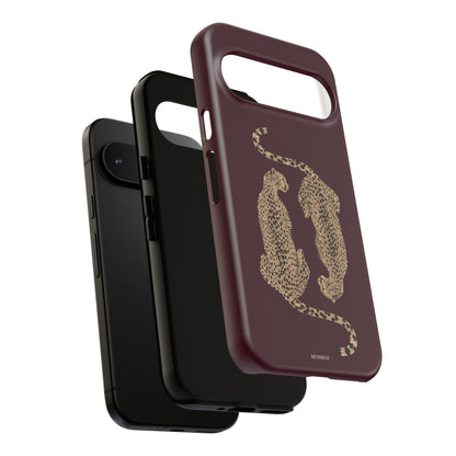 Burgundy Cheetah Tough Case