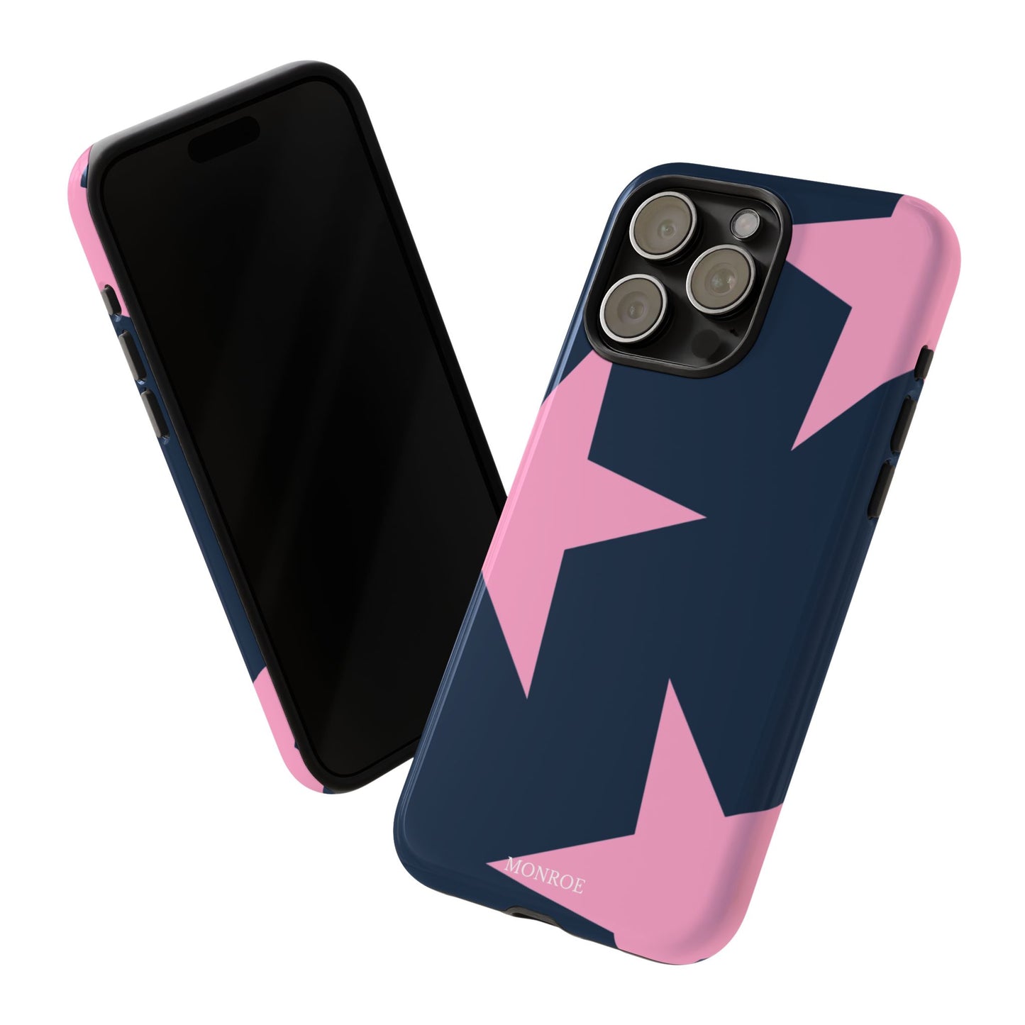 Navy & Pink Star Tough Cover