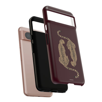 Burgundy Cheetah Tough Case