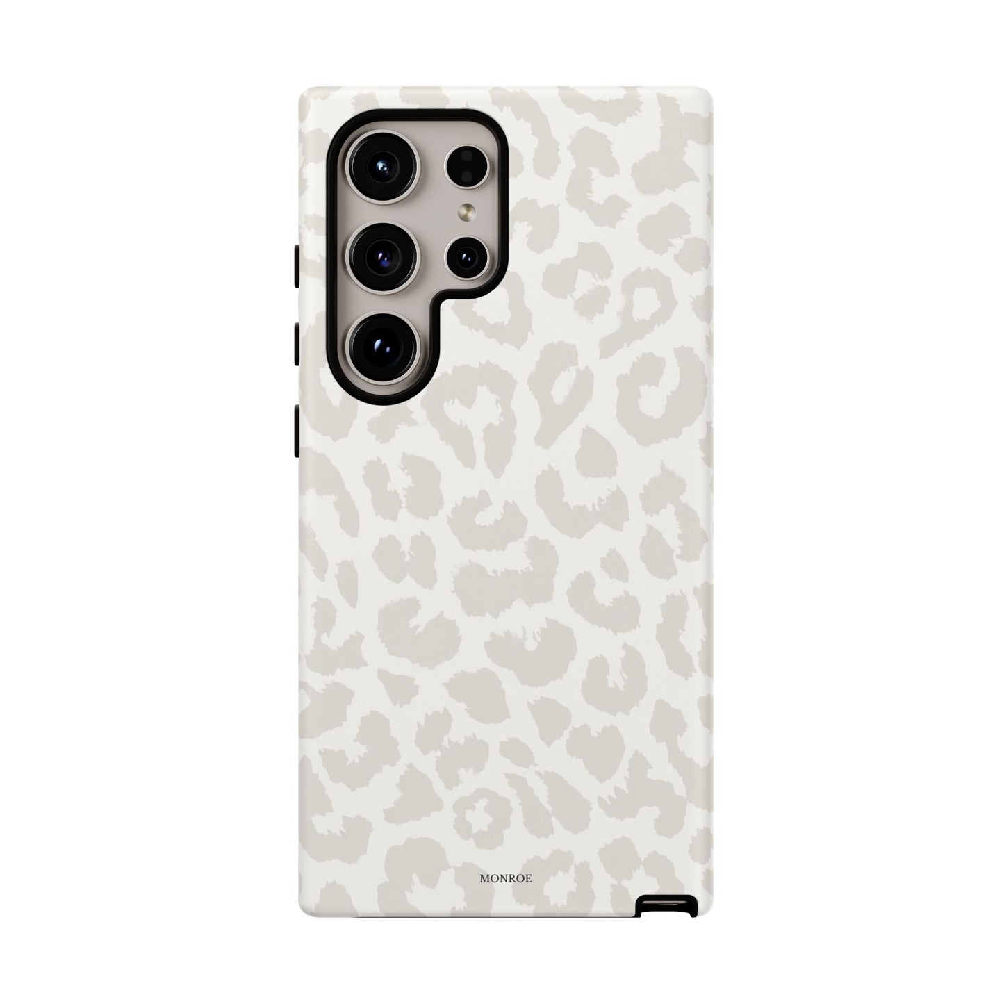 White Leopard Print Tough Case