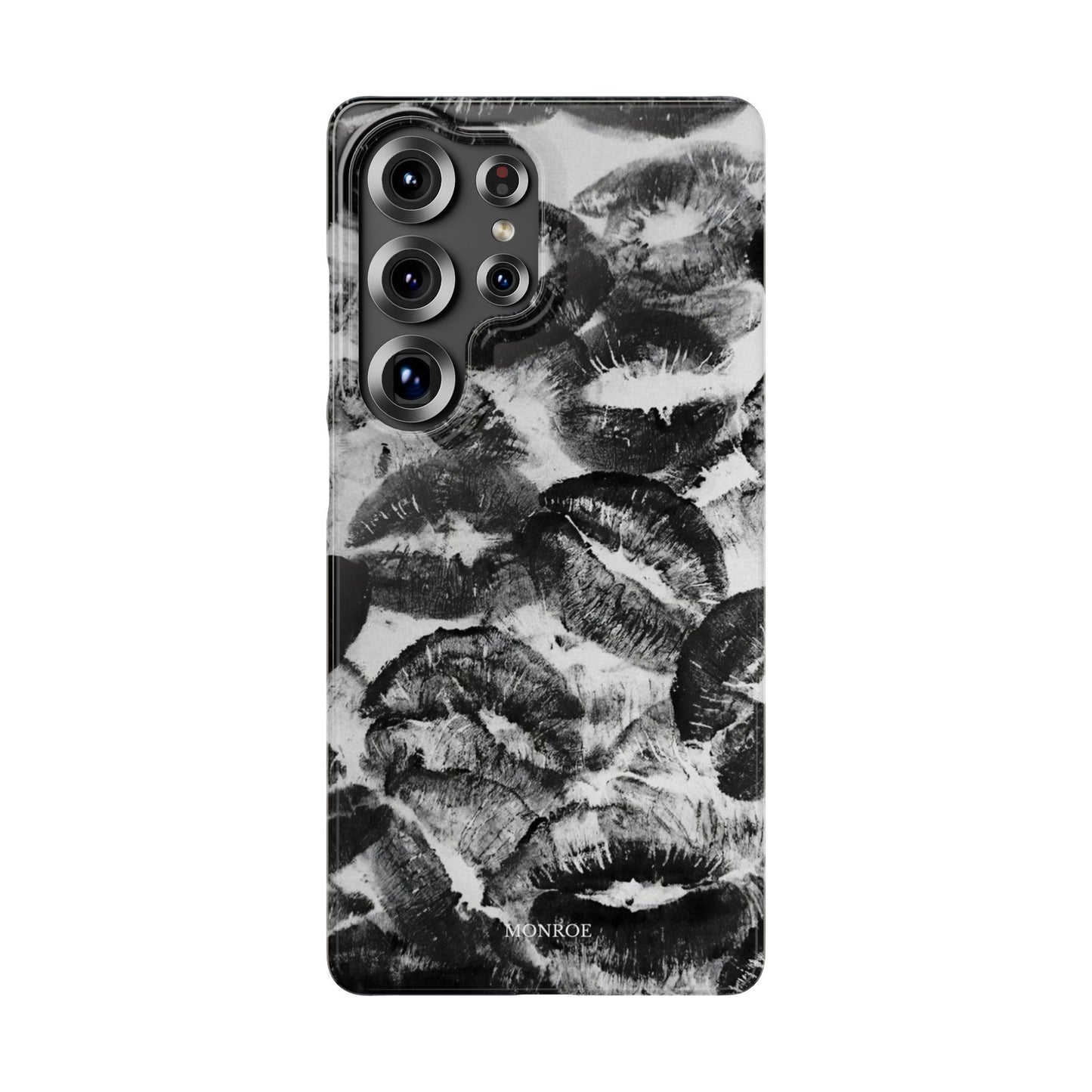 Black & White Kiss Print Case