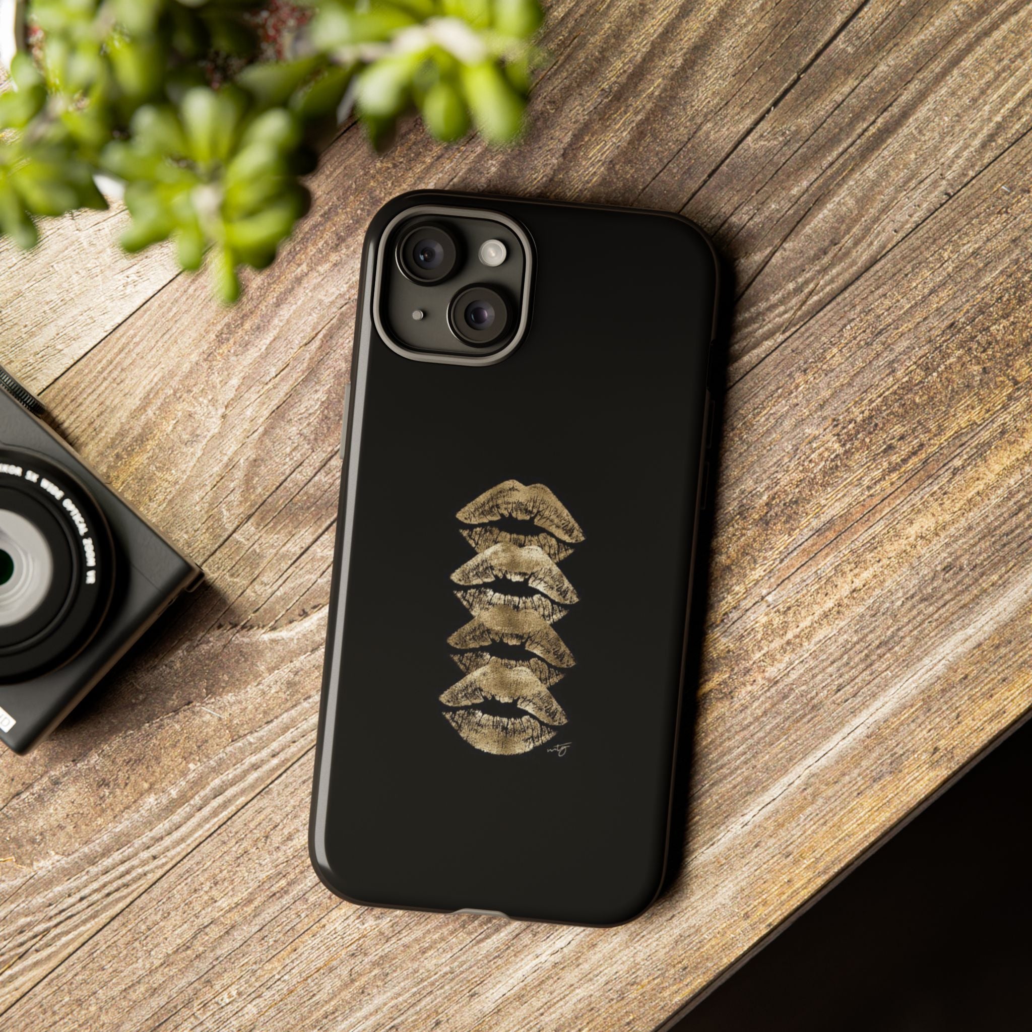 Golden Lipstick Phone Case
