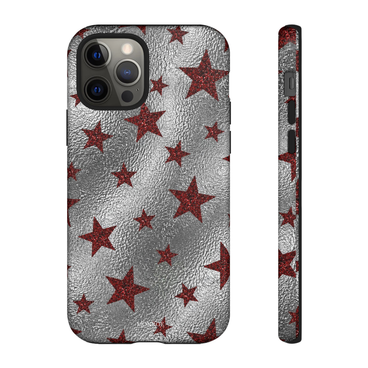 Silver Red Starry Tough Case