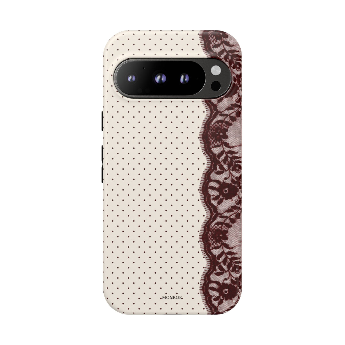 Burgundy Lace Edge Tough Case