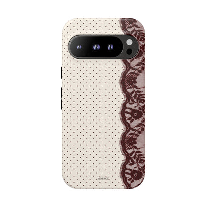 Burgundy Lace Edge Tough Case