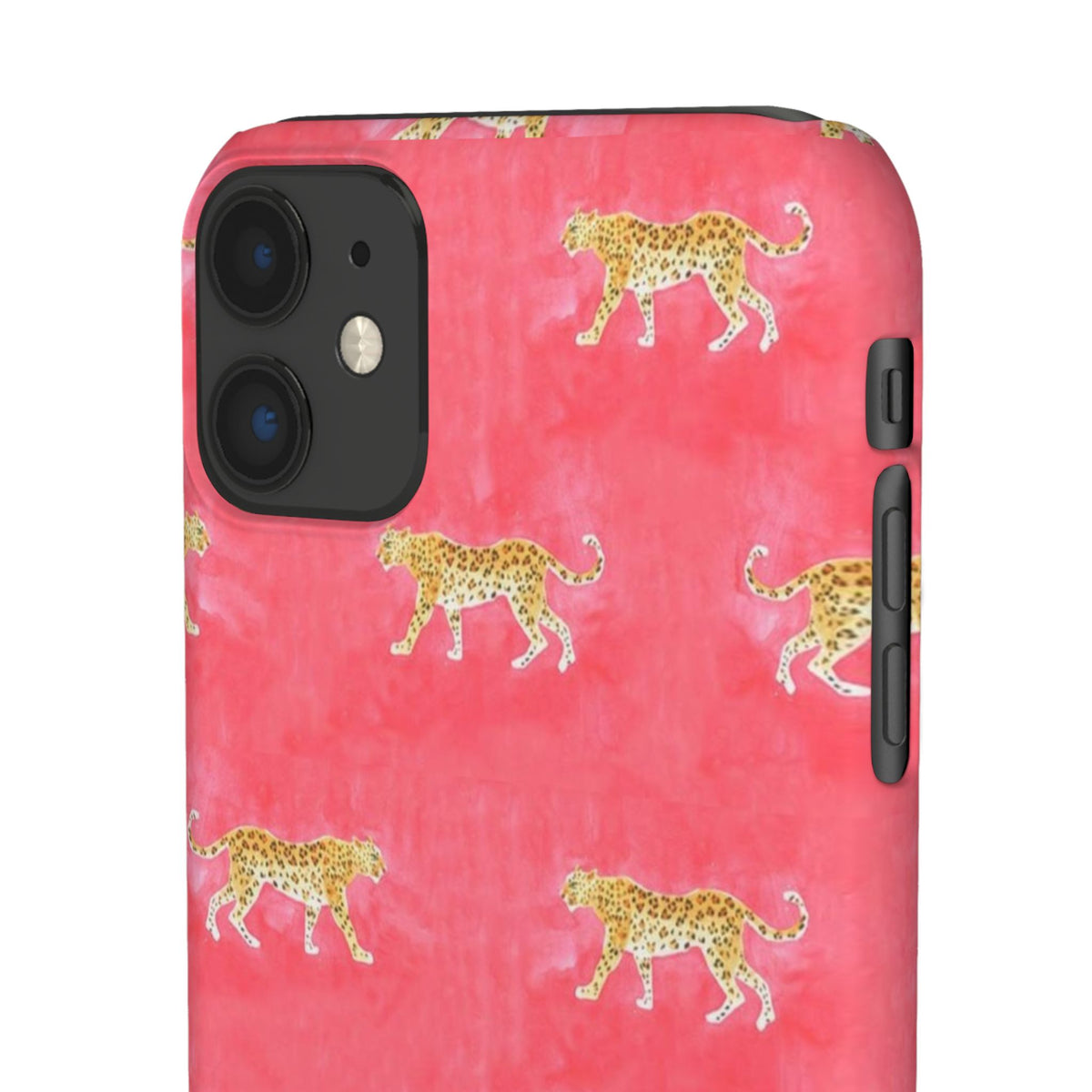 Pink Watercolor Leopard Case