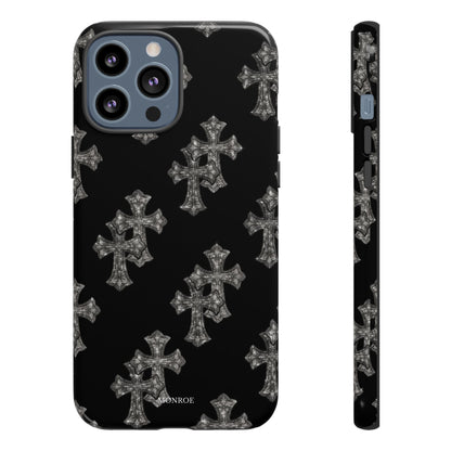 Black Crystal Cross Tough Case