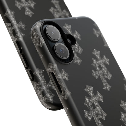 Black Crystal Cross Tough Case