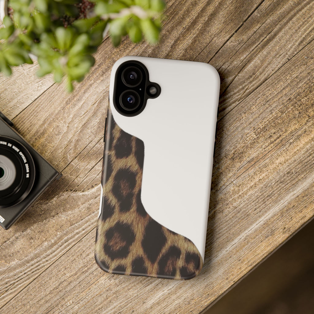 Half Cheetah Print Phone Case
