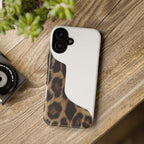 Half Cheetah Print Phone Case