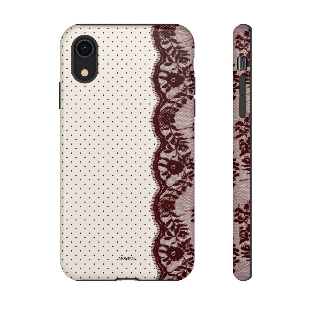 Burgundy Lace Edge Tough Case