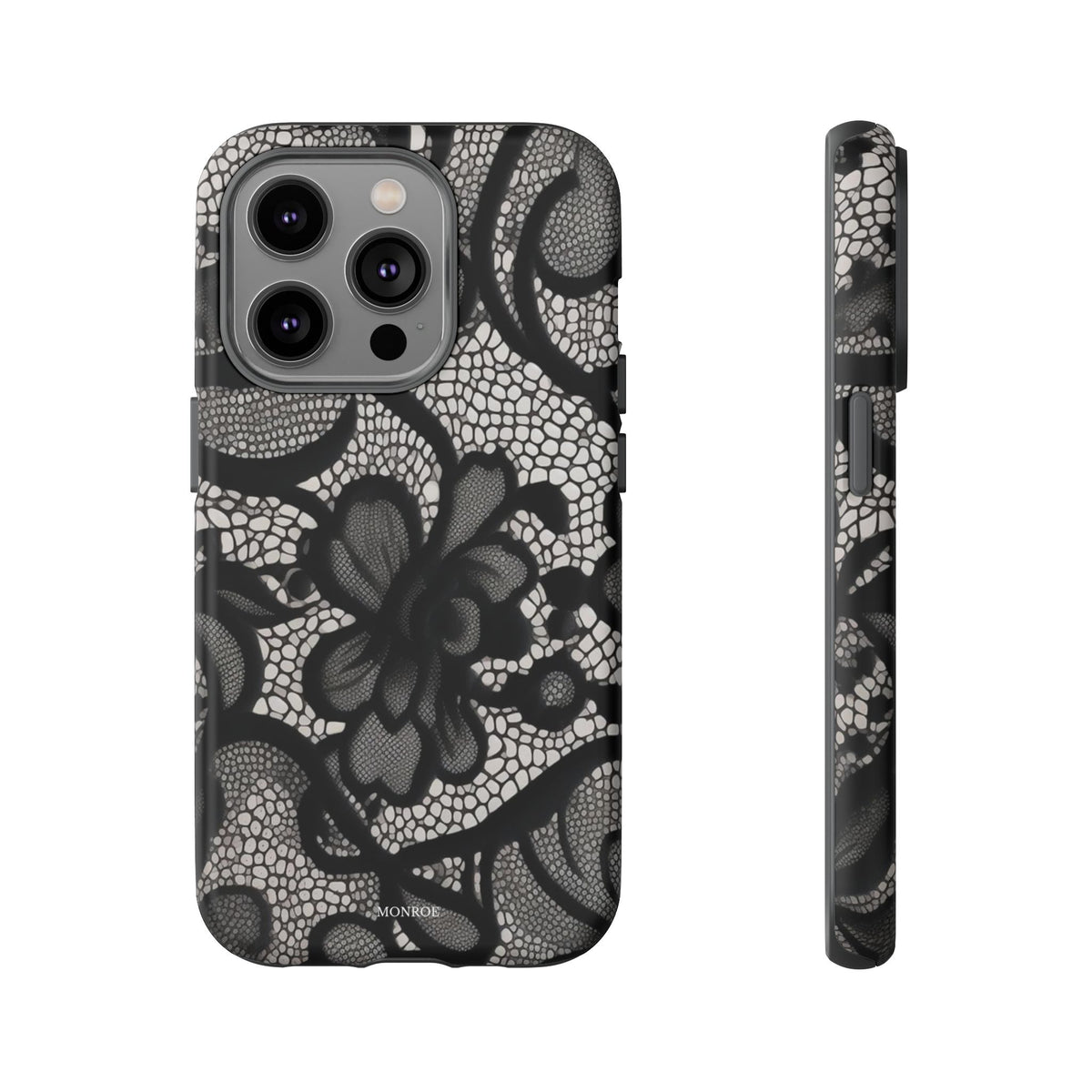 Black Floral Vintage Case