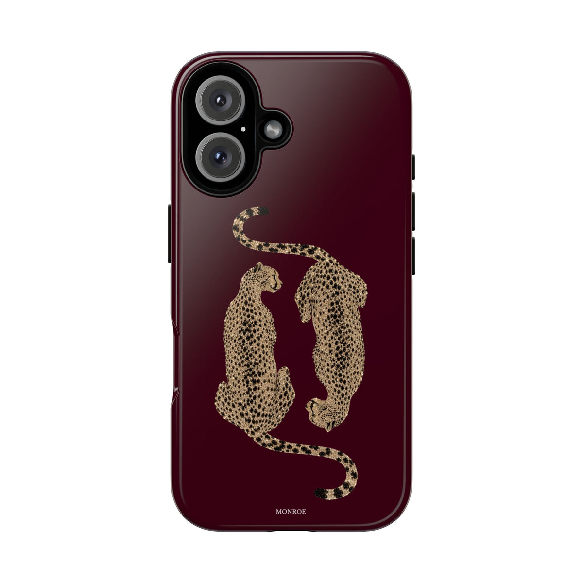 Burgundy Cheetah Tough Case