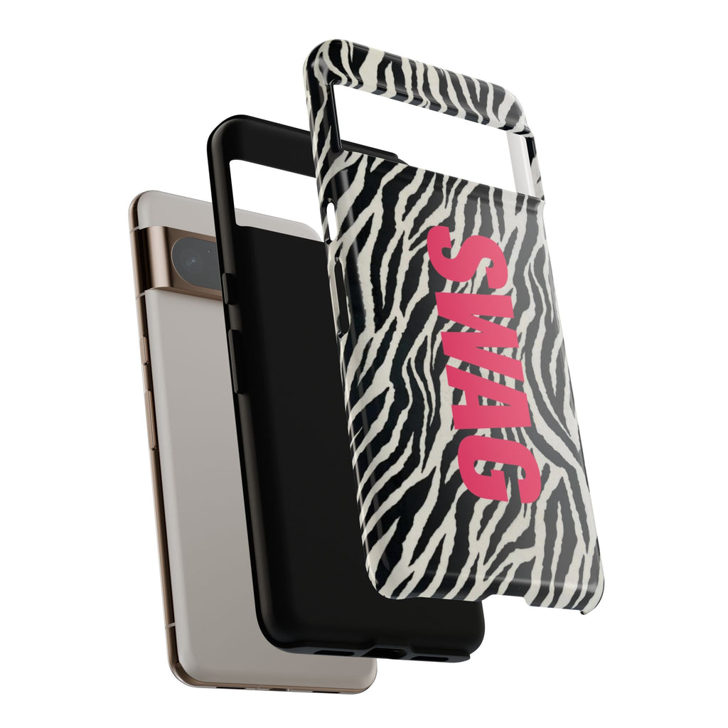 'SWAG' Zebra Print Tough Case