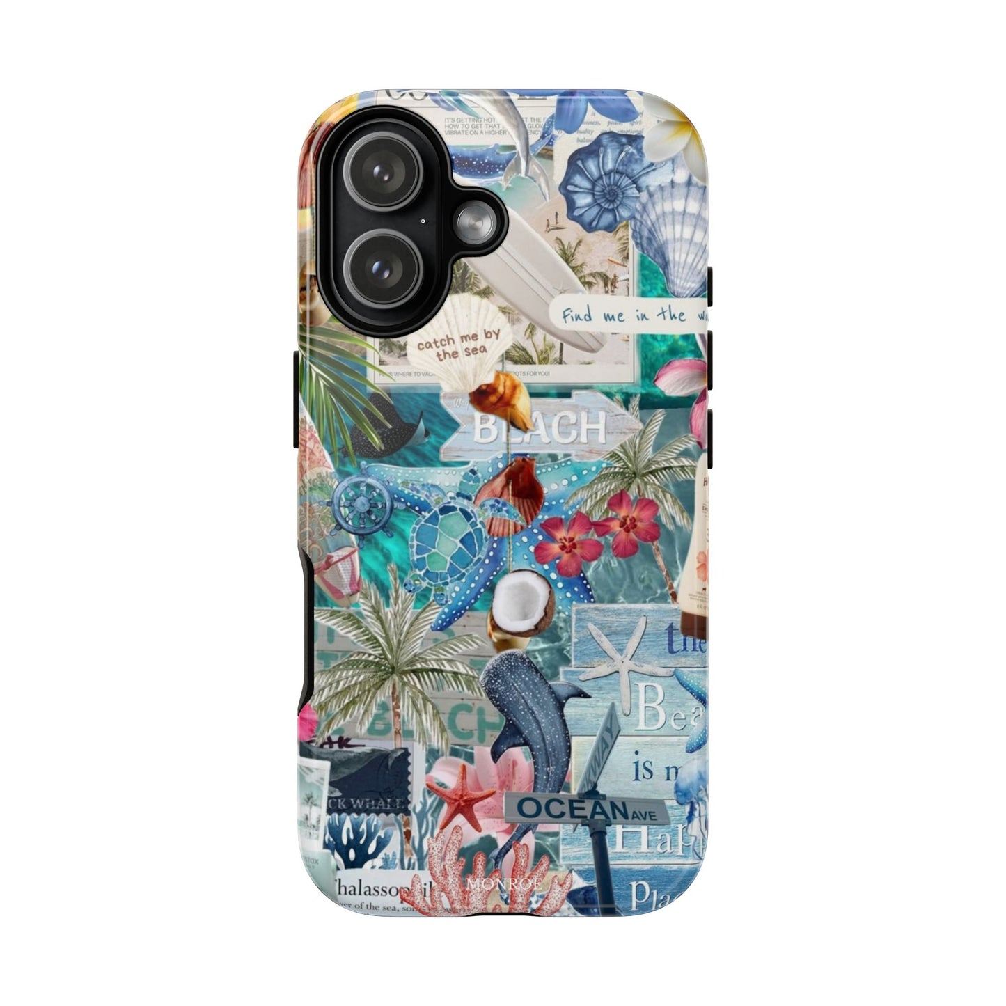 Tropical Beach Collage Tough Case