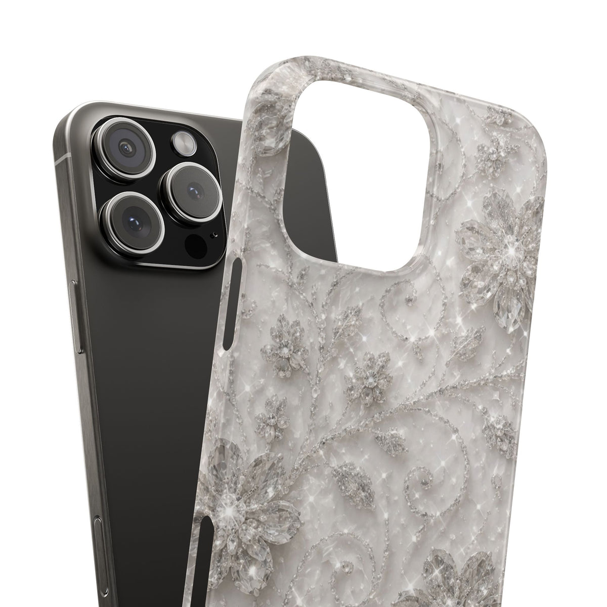 Glittery Floral Case