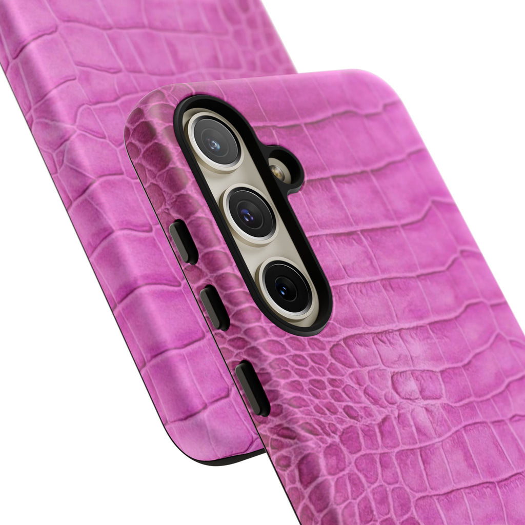 Purple Croc Phone Case