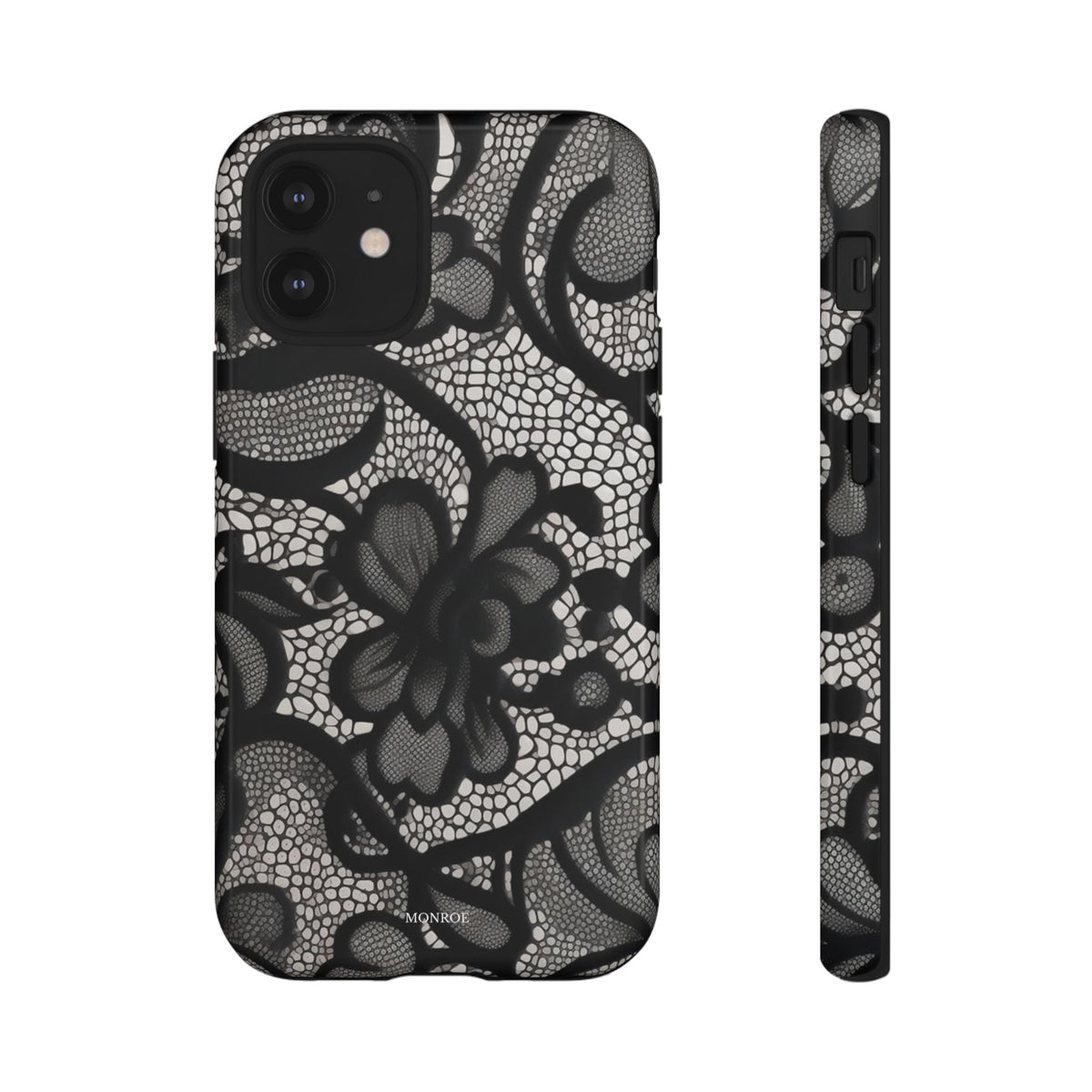 Black Floral Vintage Case