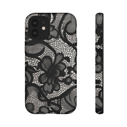 Black Floral Vintage Case