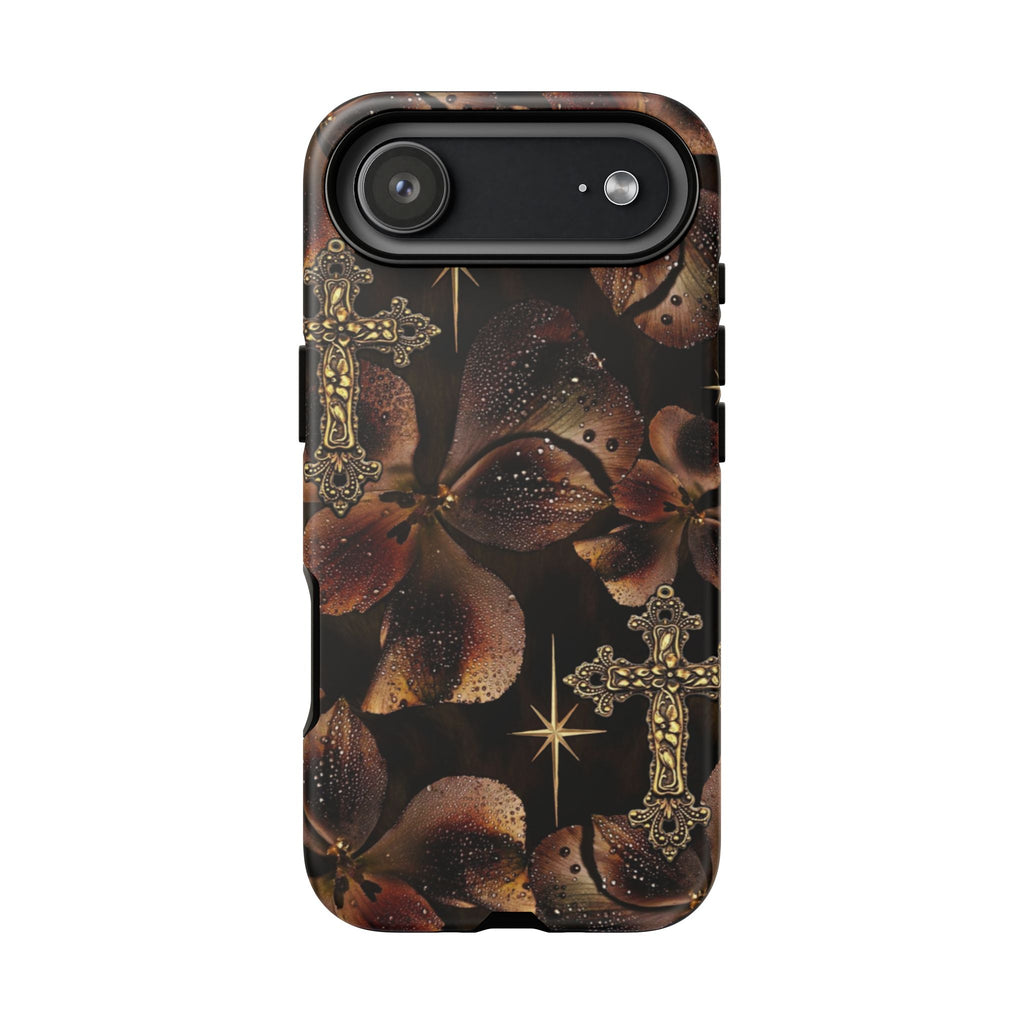 Floral Cross Pattern Tough Case