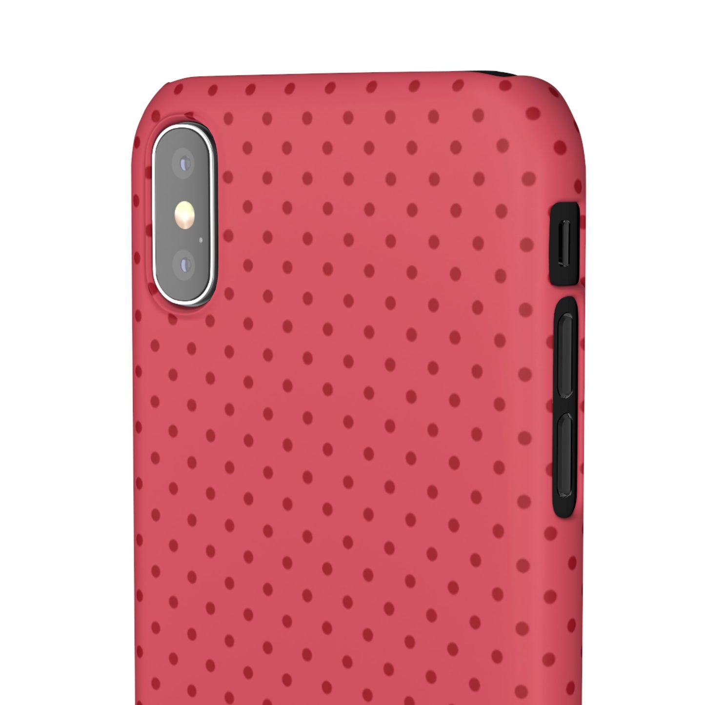 Coral Polka Dot Snap Phone Case