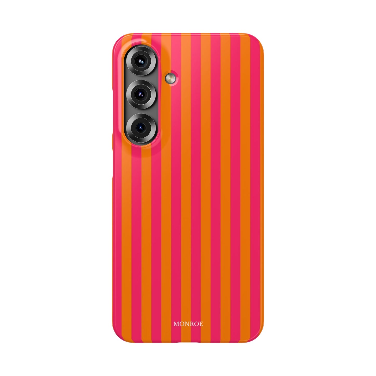 Striped Orange & Pink Case