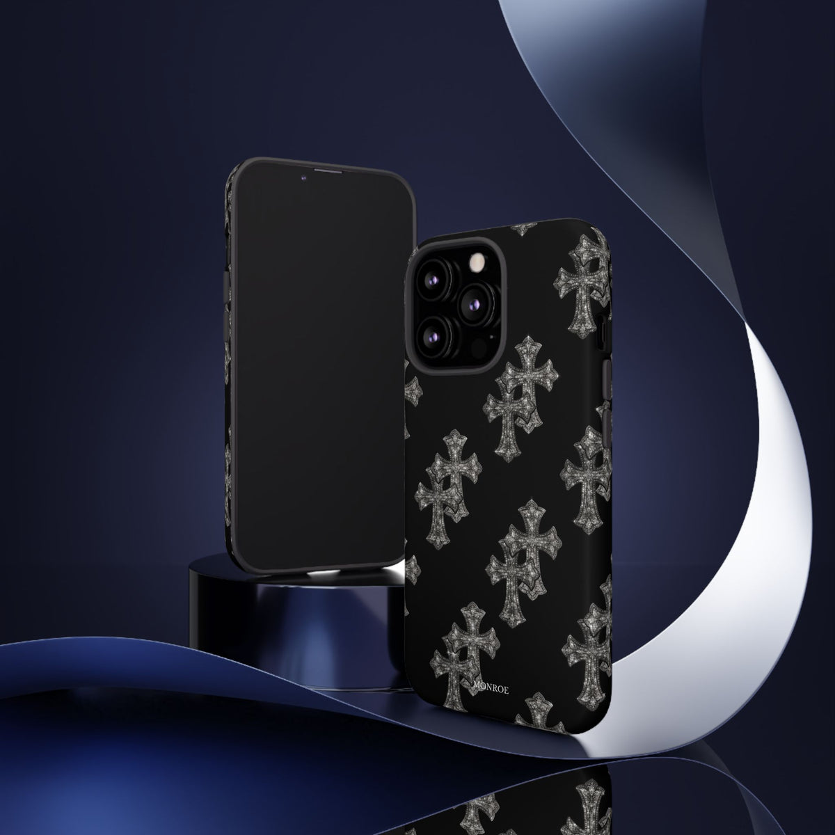 Black Crystal Cross Tough Case