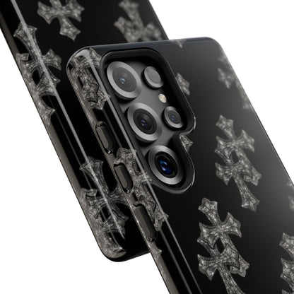 Black Crystal Cross Tough Case