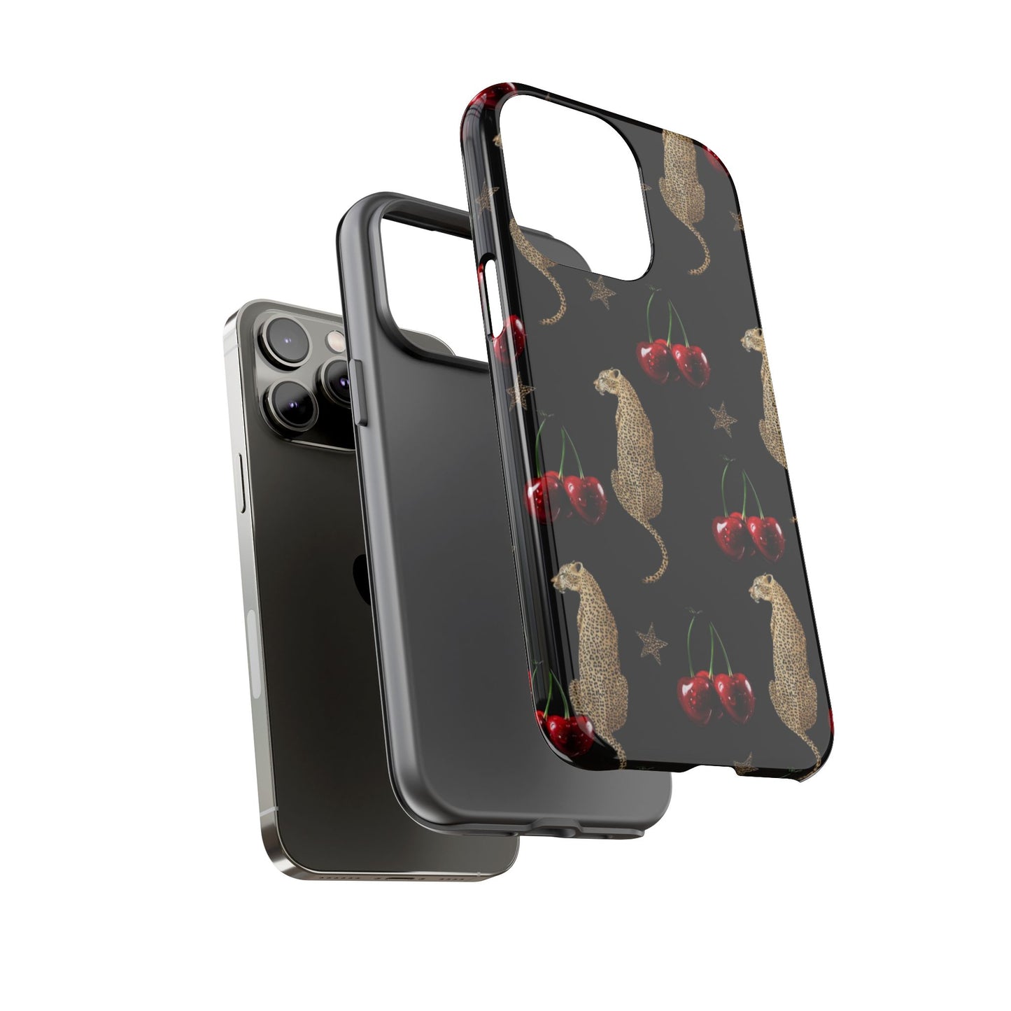 Leopard & Cherry Tough Case