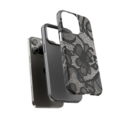 Black Floral Vintage Case