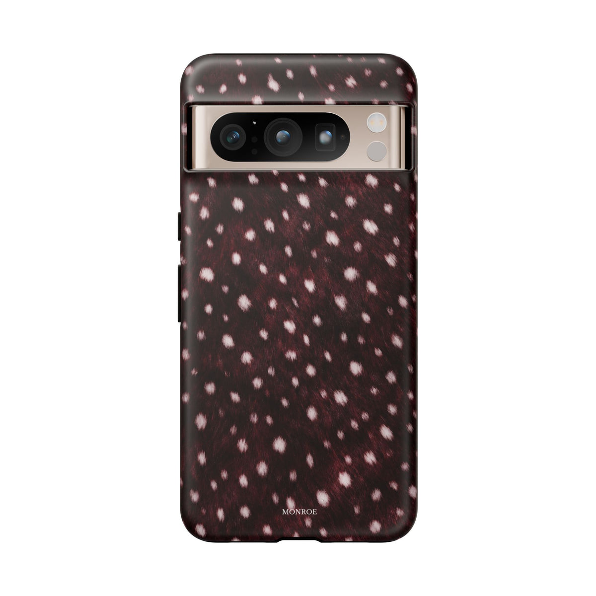 Burgundy Spotted Fur Tough Case