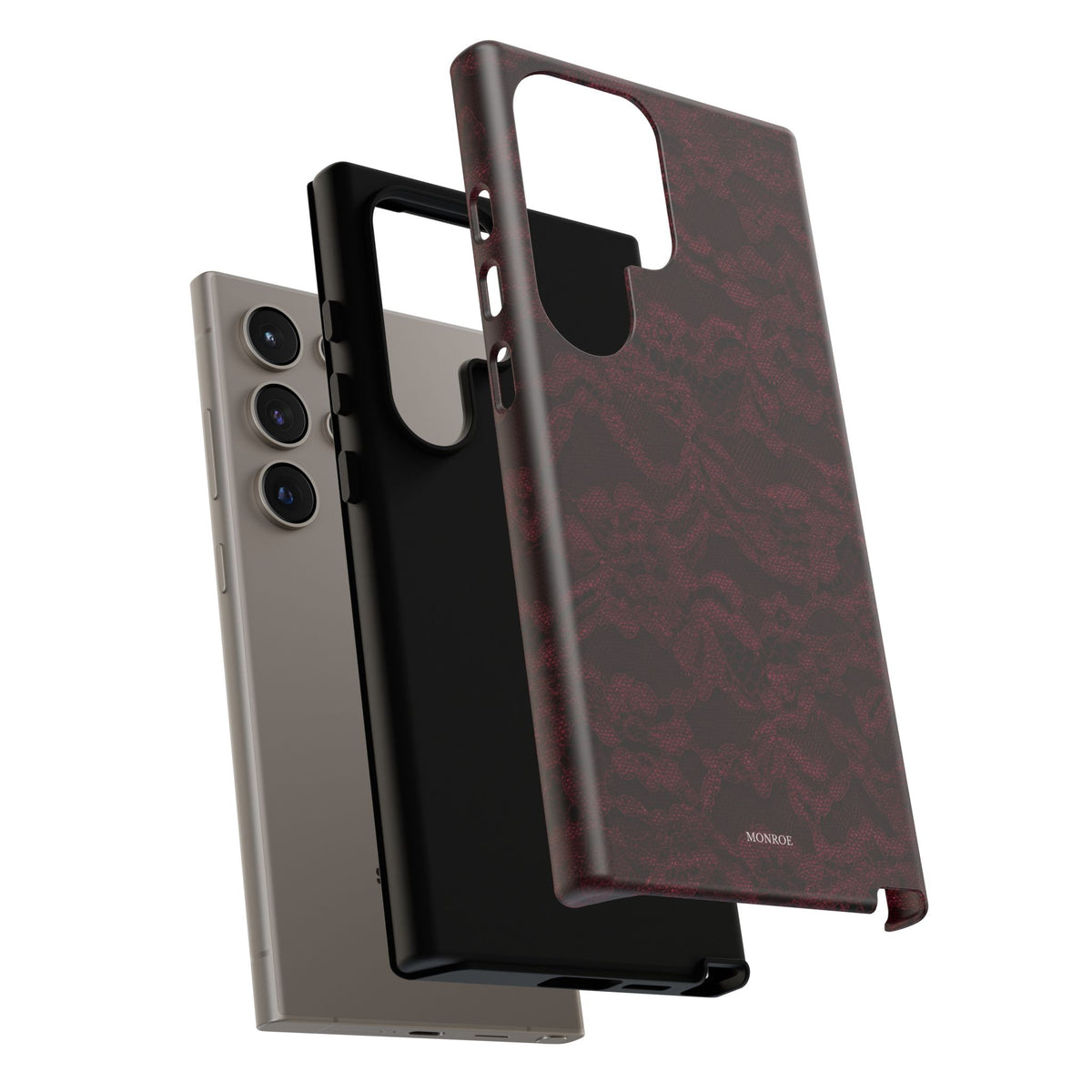 Burgundy Lace Tough Case