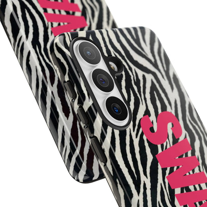Zebra Print  "SWAG" Tough Case