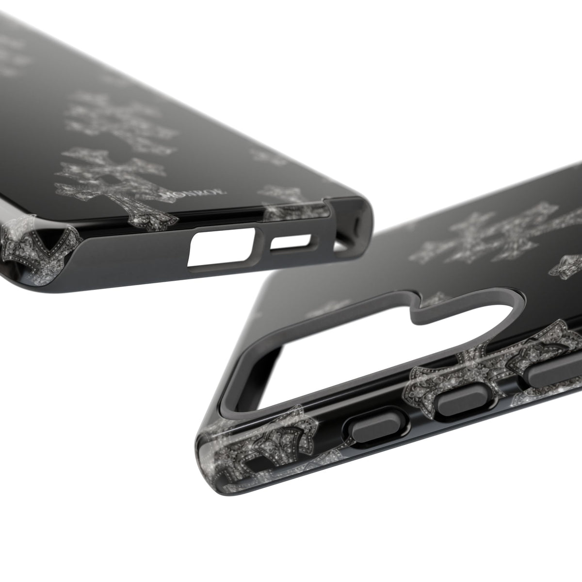 Black Crystal Cross Tough Case