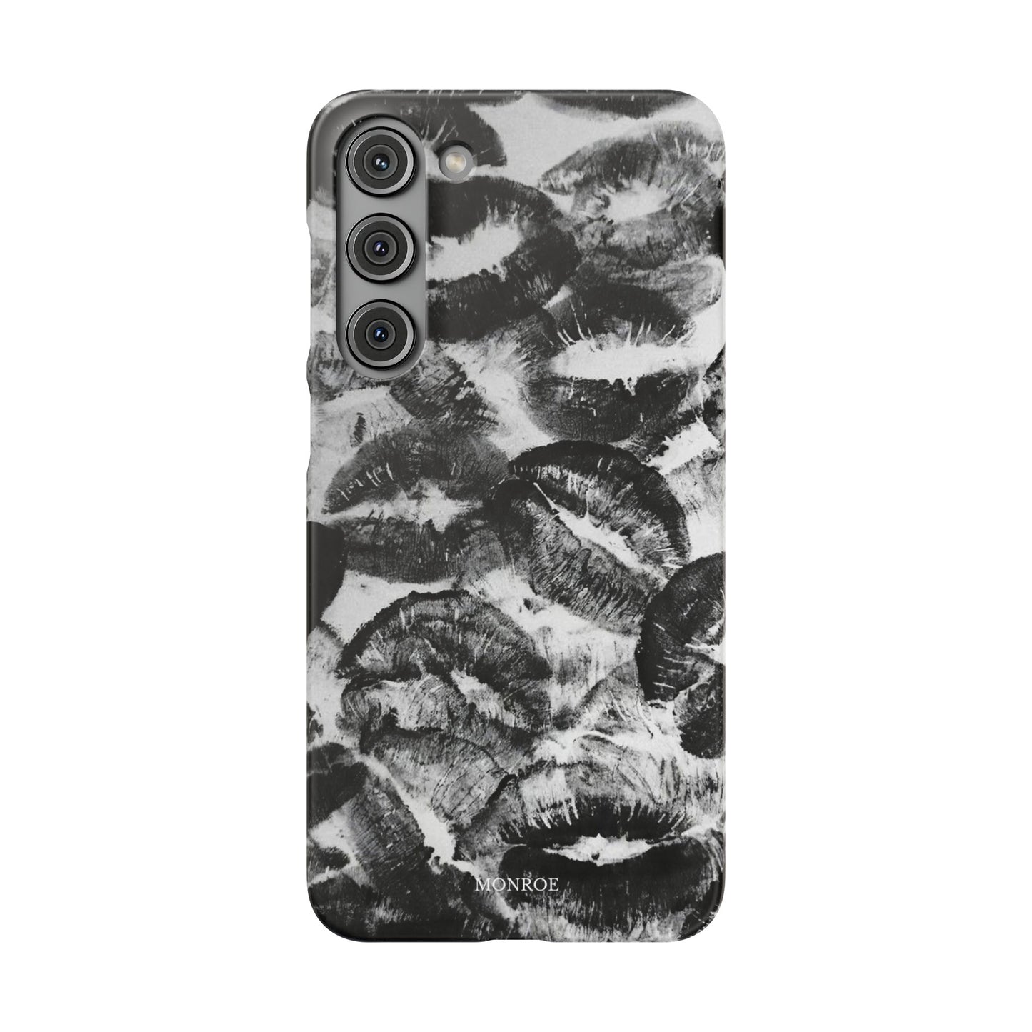 Black & White Kiss Print Case