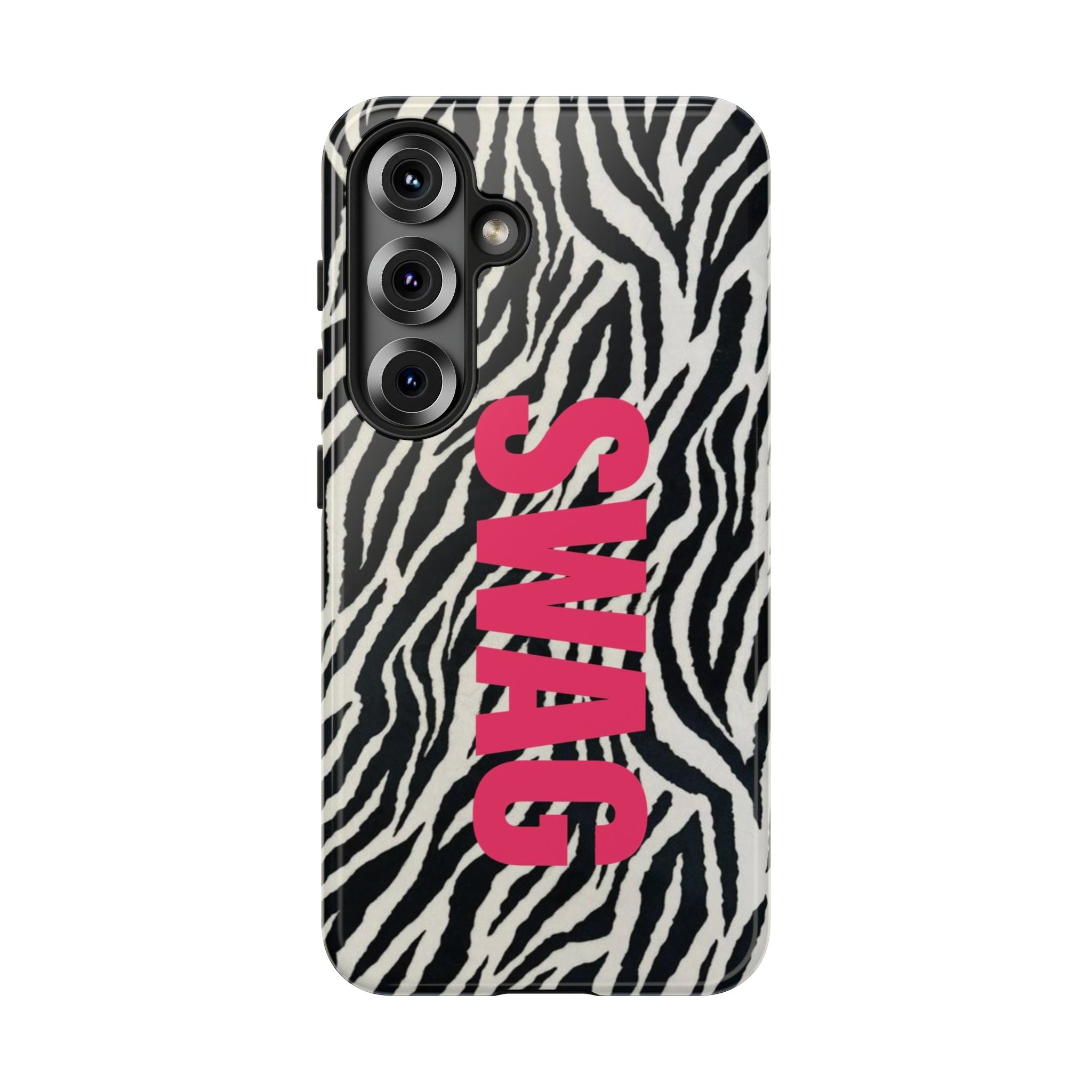 'SWAG' Zebra Print Tough Case