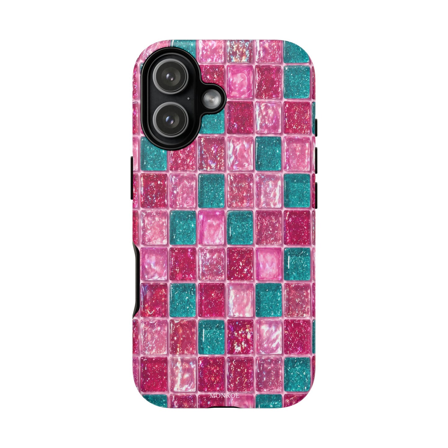Pink Teal Mosaic Tough Case