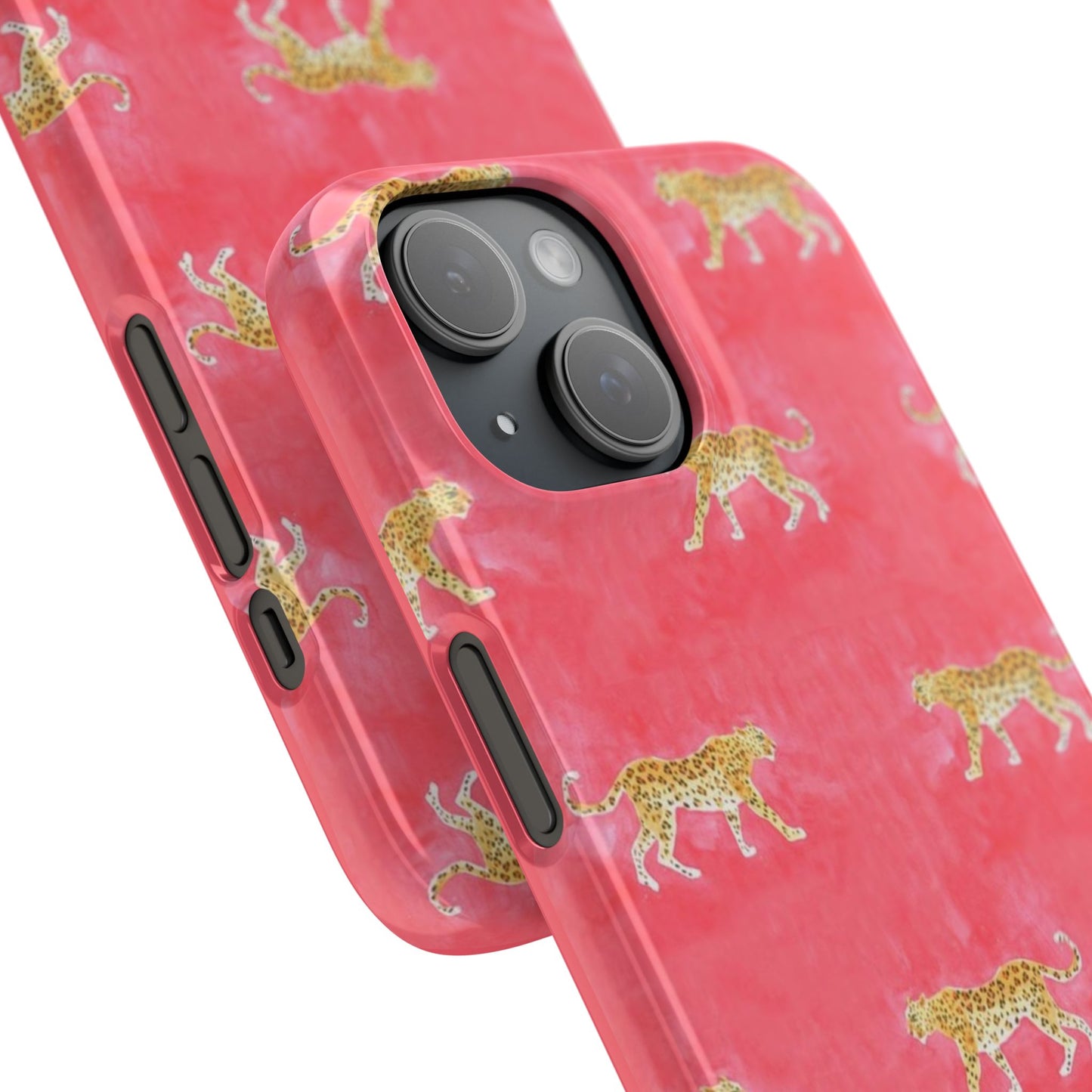 Pink Watercolor Leopard Case