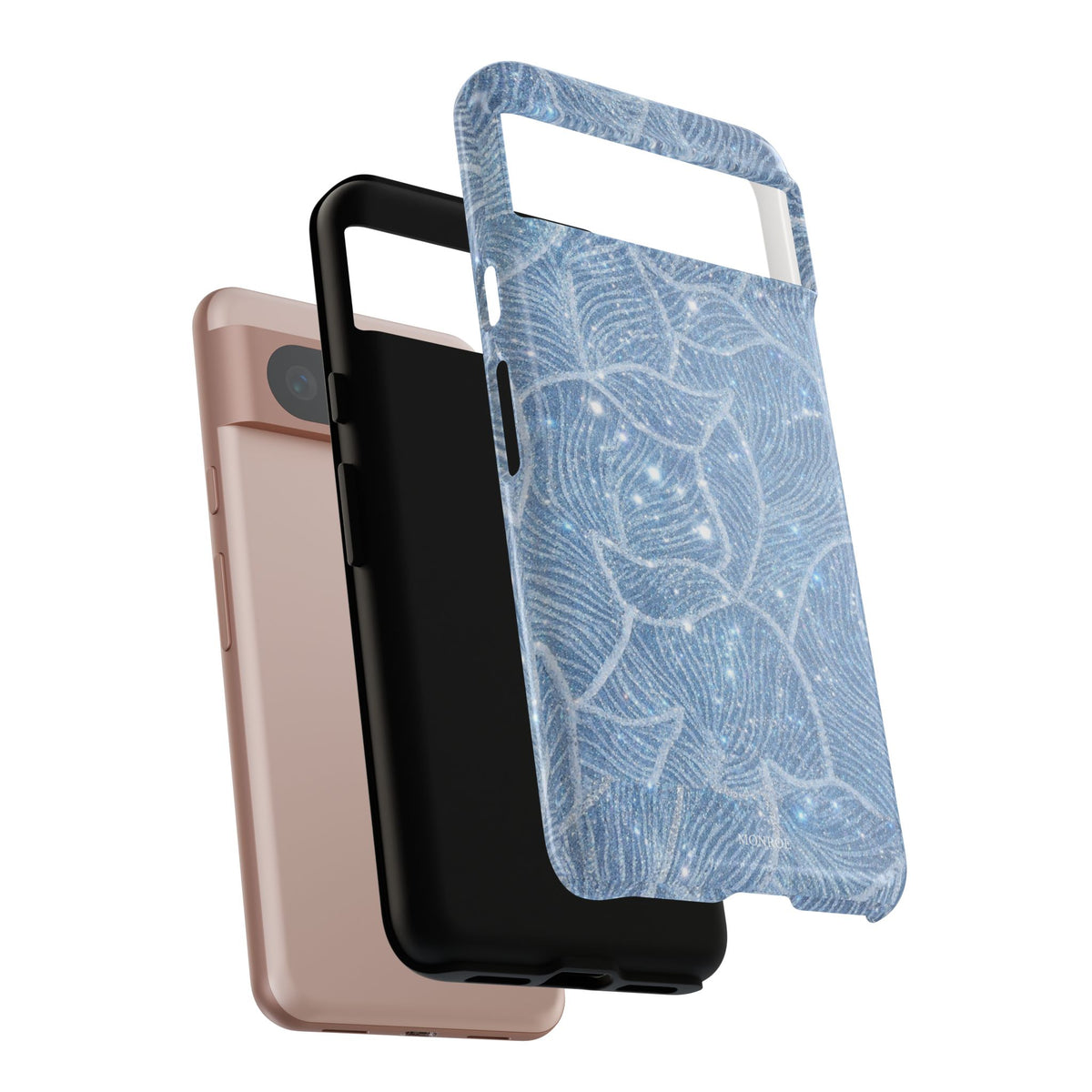Glacier Blue Floral Tough Case