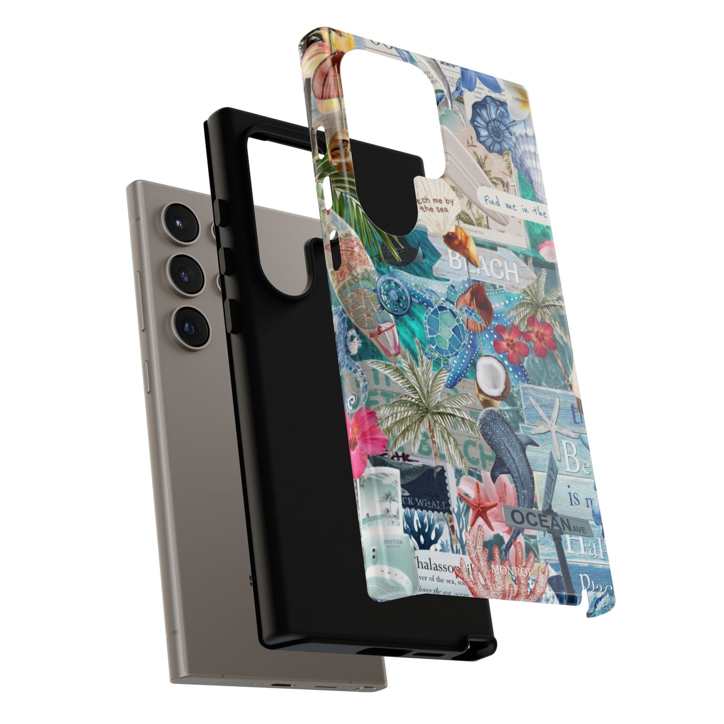Tropical Beach Collage Tough Case