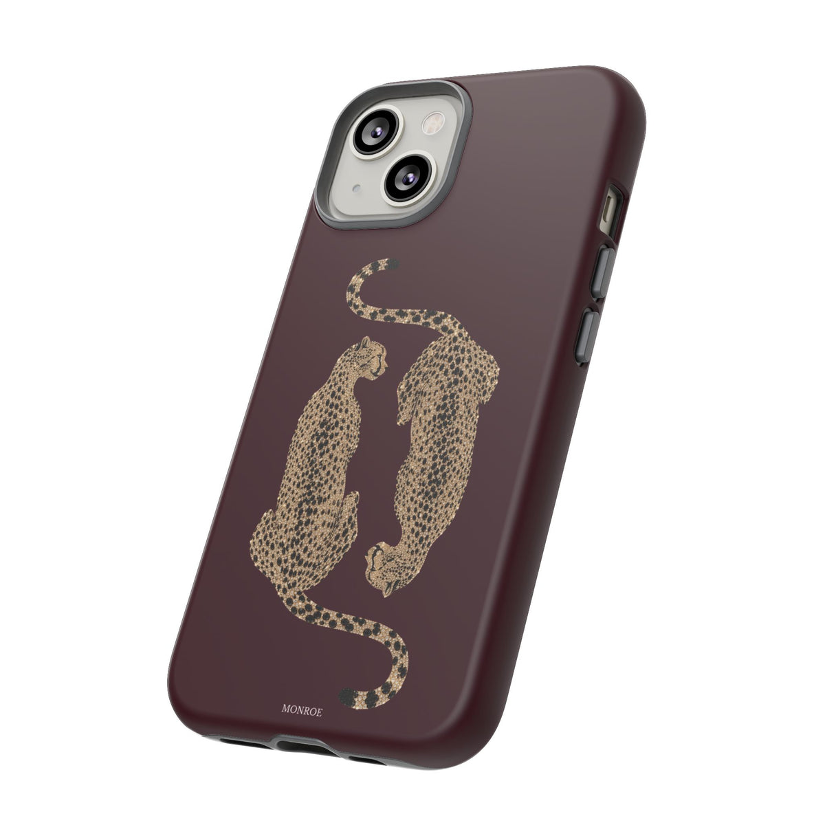 Burgundy Cheetah Tough Case