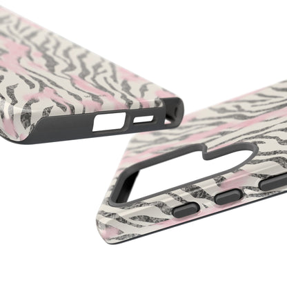 Light Pink Zebra Tough Case