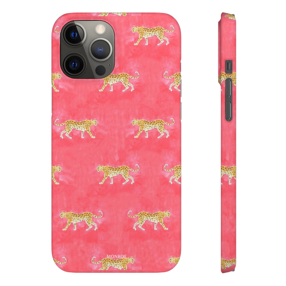 Pink Watercolor Leopard Case