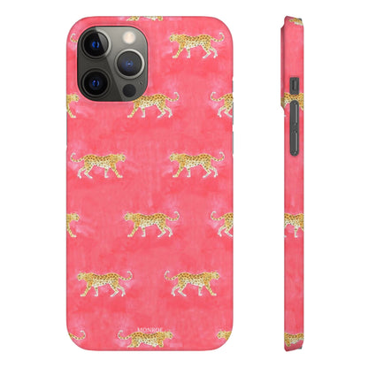 Pink Watercolor Leopard Case