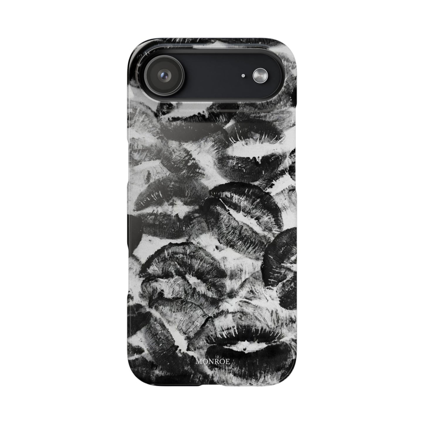 Black & White Kiss Print Case