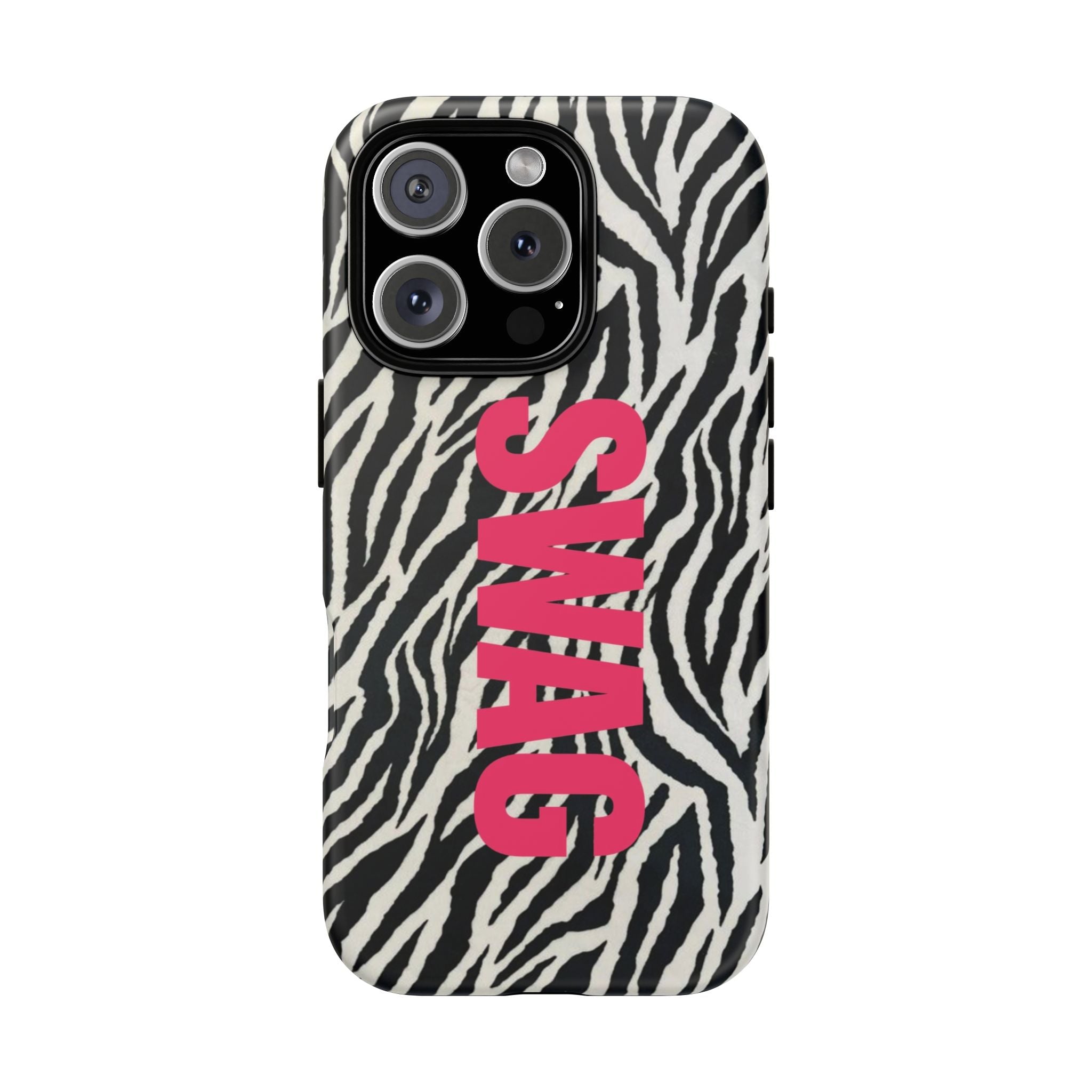 'SWAG' Zebra Print Tough Case