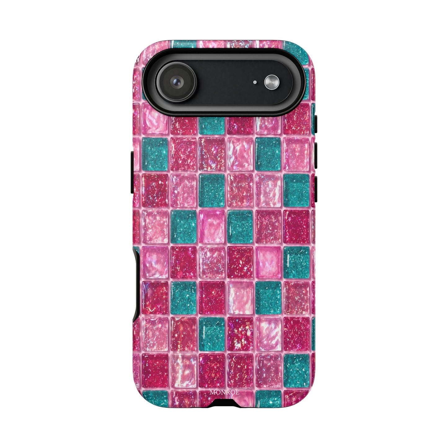 Pink Teal Mosaic Tough Case